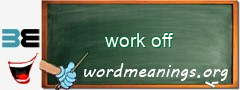 WordMeaning blackboard for work off